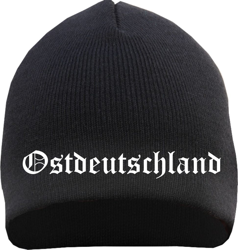 Ostdeutschland Beanie Mütze - Altdeutsch - Bestickt - Produktbild 