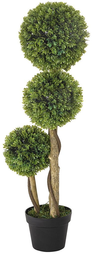 HOMCOM Kunstplant, 90 cm hoge buxus in pot, groen Productafbeelding 