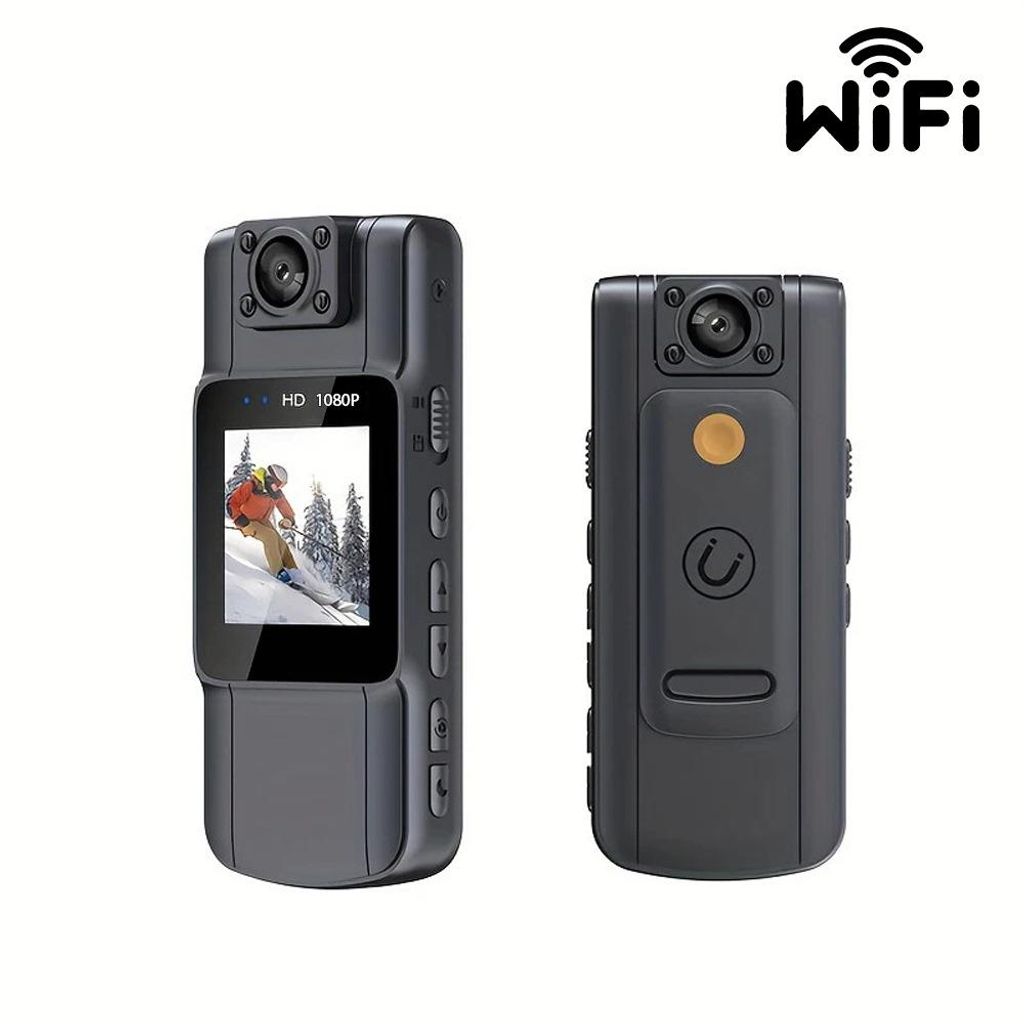 ZELURXX 1080P HD, WiFi Bodycam, Caméra portable avec carte Image du produit 