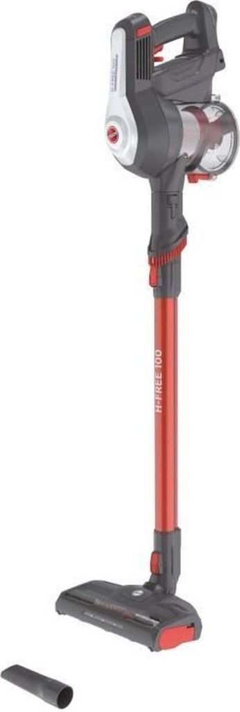 A Hoover H-FREE 100 vacuum cleaner is shown against a white background.