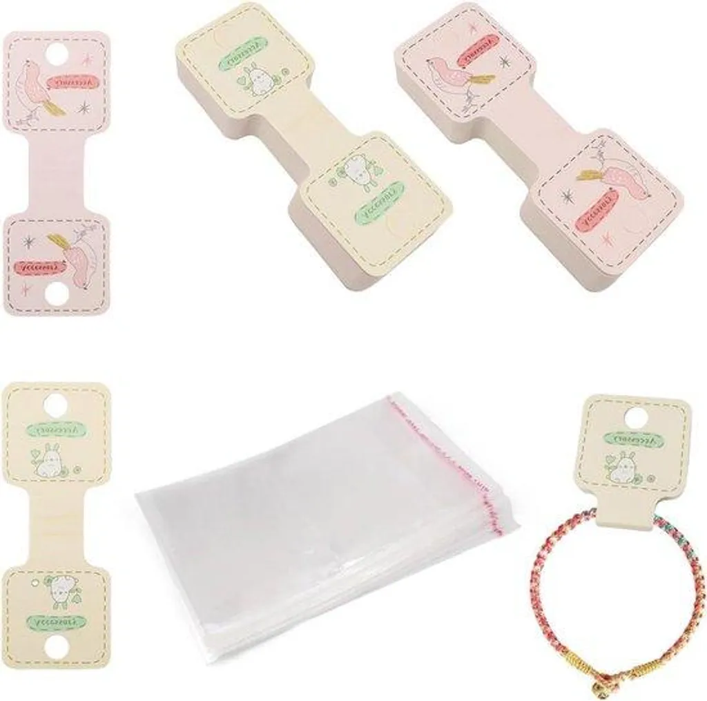 Présentoir à bijoux rose de 200 pièces pour ranger vos colliers