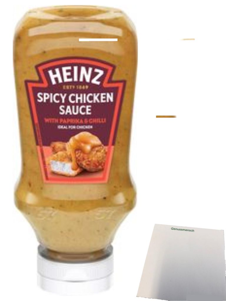 Heinz Spicy Chicken Sauce (220ml Flasche) + usy Block Produktbild 