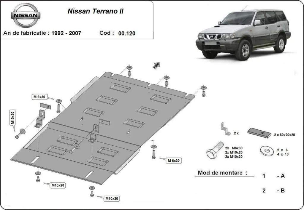 Évitez les casses de boîte sur Nissan Terrano avec cette protection - 3