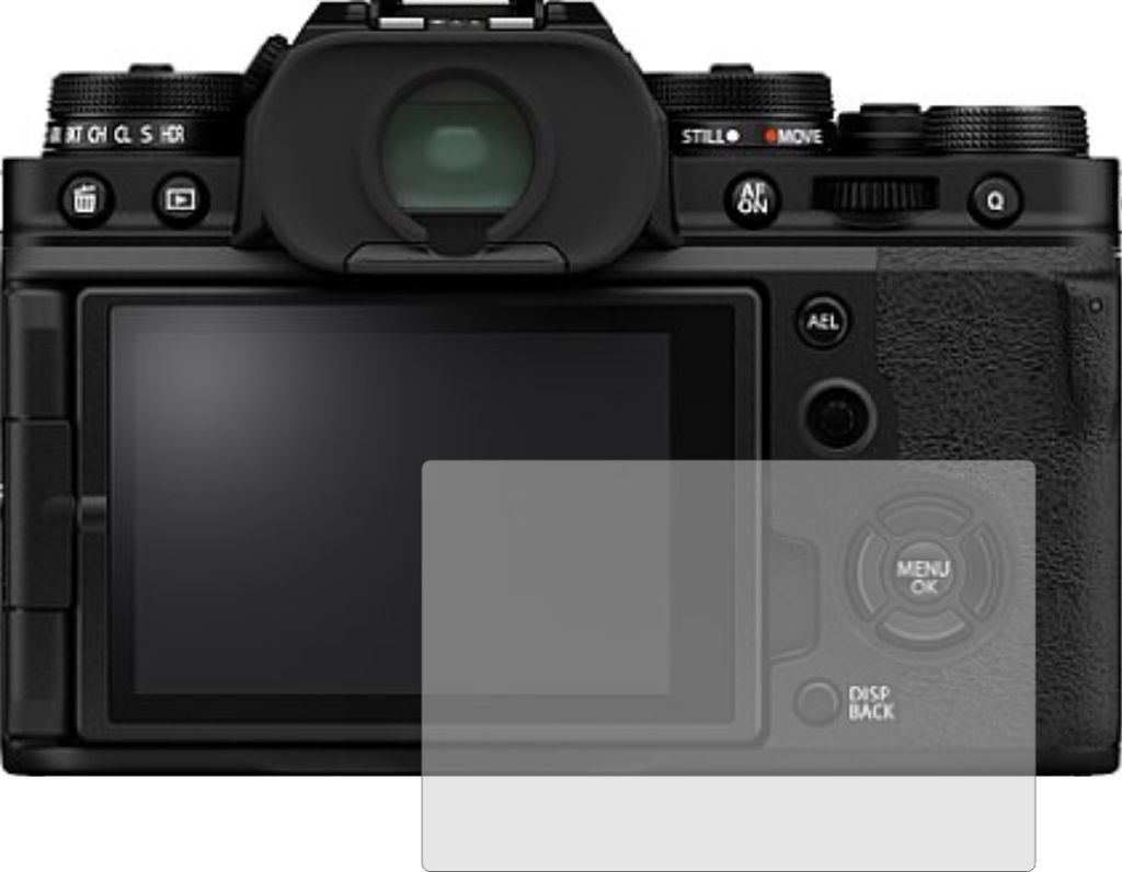 3x Schutzfolie FujiFilm X-T4 Antireflex Displayschutzfolie Antibakteriell