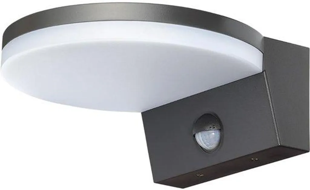 Luminaire d'extérieur mural à détection de mouvement noir - Modèle L-92