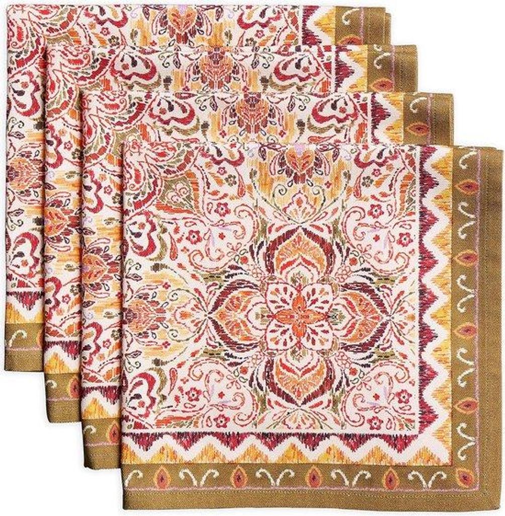 Silk-Textil-Set, 4 Servietten, 45 x 45 cm, Licht, Komfortabel, Familie, Hochzeit, Cocktail, Küche, Zuhause