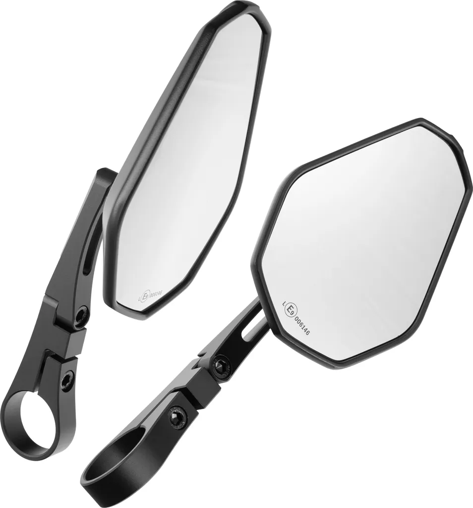 Specchietto SOLID 10 Nero per Moto | Robusto e Anti-Vibrazione