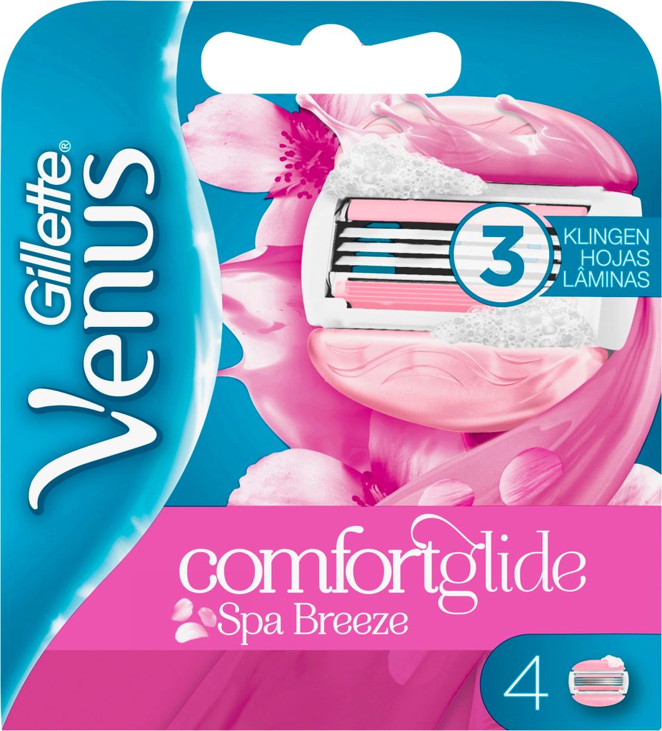 Gillette Venus ComfortGlide Spa Breeze Rasierklingen , 4er-Pack