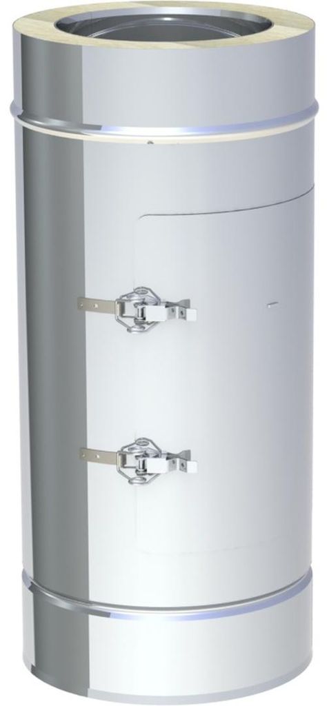 Jeremias DW-FU Ø 200 mm Revisionselement Design Plus Edelstahl Innensystem bis 600°C N1