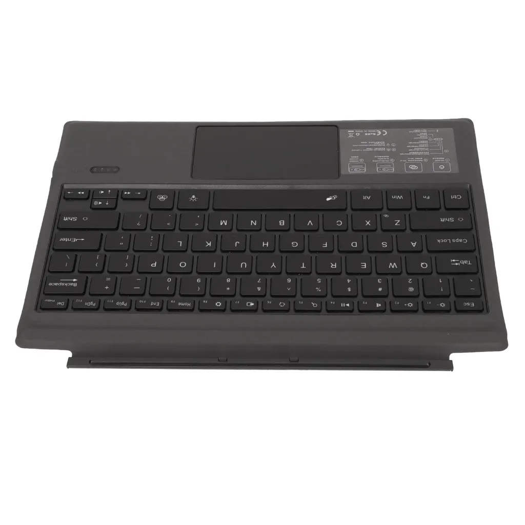 Clavier Bluetooth ultra-mince noir - Frappe silencieuse pour tablettes - 6