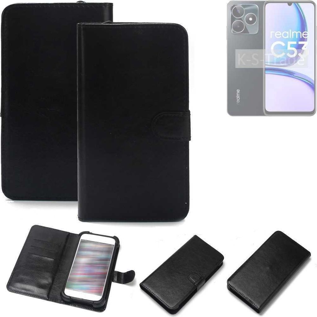 K-S-Trade Handyhülle Schutzhülle kompatibel mit Realme C53 Handy Schutz Hülle Handyhülle Bumper schwarz 1x
