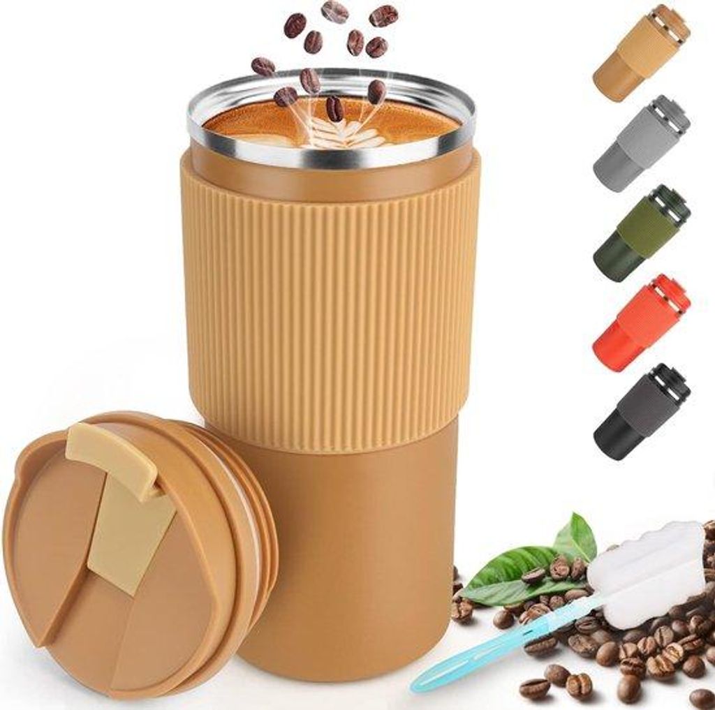 Reisfass, 450 ml, lekvrij, koffie- und Teeservice mit Deckel