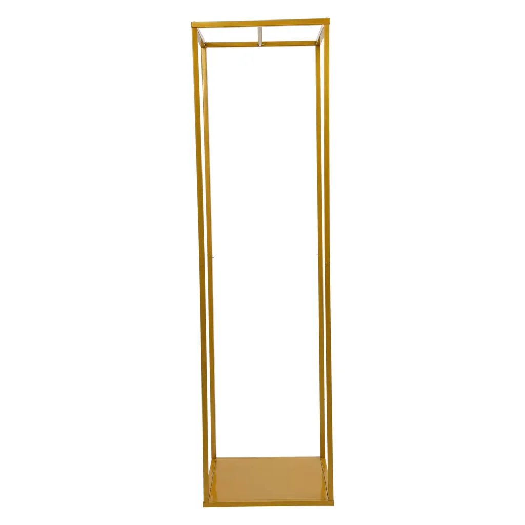 Portant décoratif doré 182cm : solution stable pour arche de fleurs mariage - 8