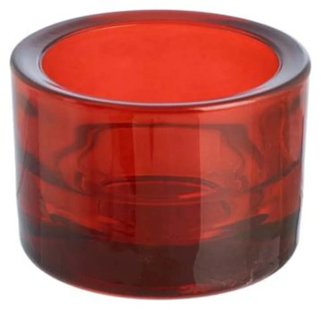 Décoration de Mariage et Fêtes - 36 Photophores en Verre Rouge 8,5 cm