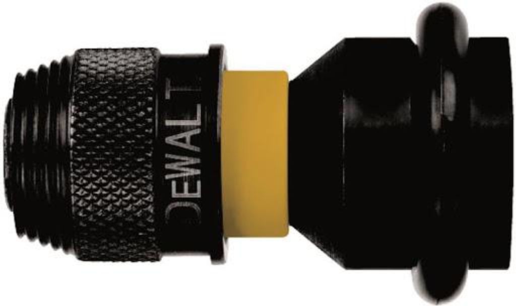 Adapter DT7508, 1/2" 4-kant auf 1/4" 6-kant (schwarz/gelb, Produktbild 