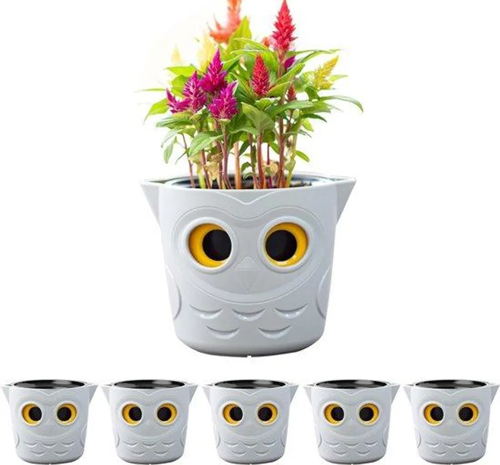 Ne Plus Oublier l'Arrosage : 6 Pots de Fleurs Chouettes à Réserve d'Eau