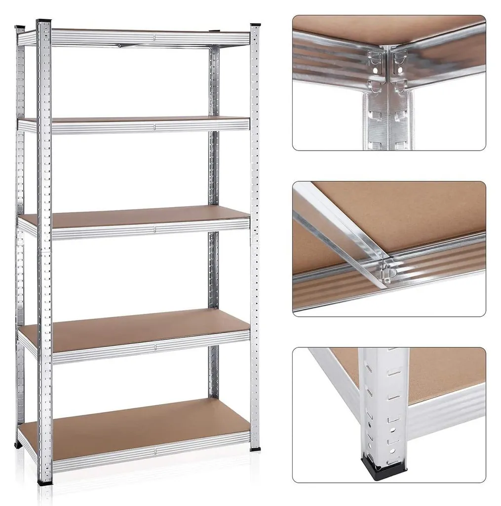 Étagère de garage métallique lot de 2 modules de rangement modulables - 4