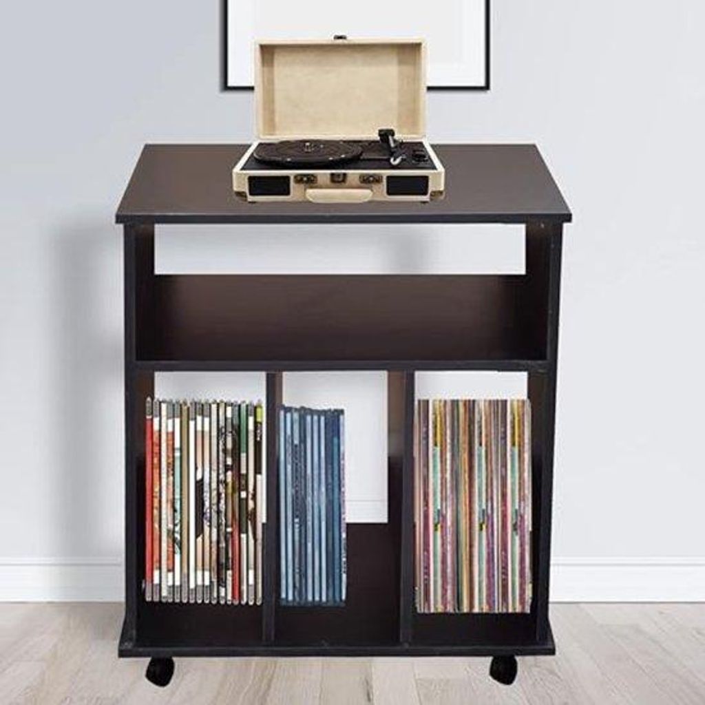 Vinyl-Plattenkast - Opbergsysteem - 40x60x70 Cm - Holz - Braun