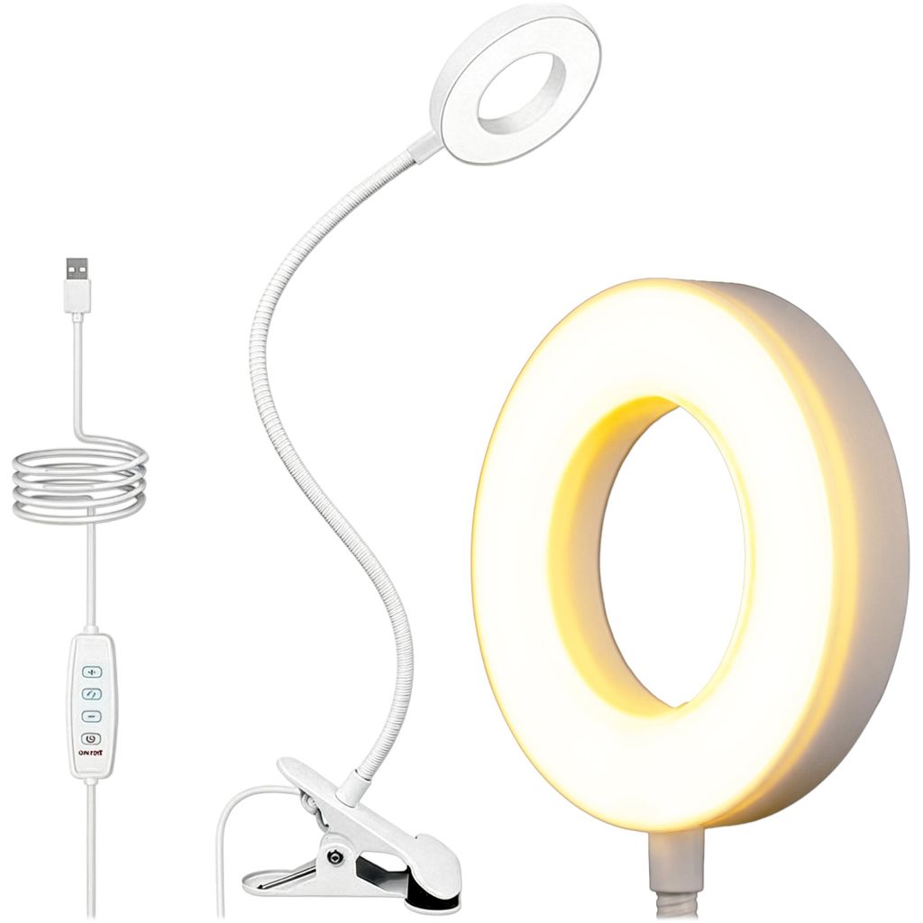 KRUMAD, lámpara de lectura con pinza, luz LED con pinza Imagen del producto 