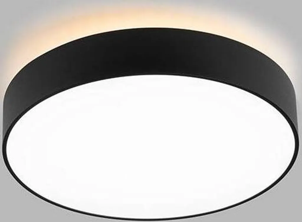 Plafonnier LED puissant RINGO noir 350 mm : finissez-en avec l'ombre