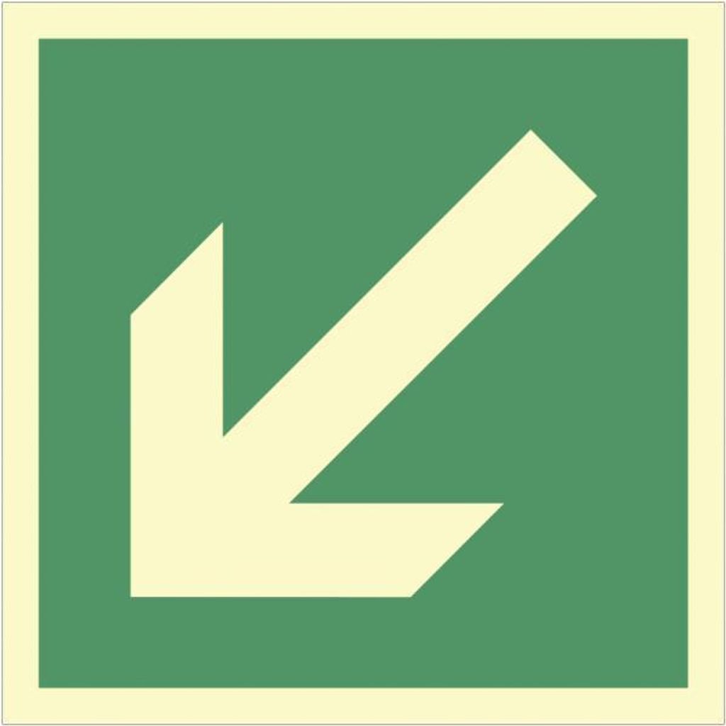 Dreifke® Schild Richtungsangabe schräg, Kunststoff, Produktbild 