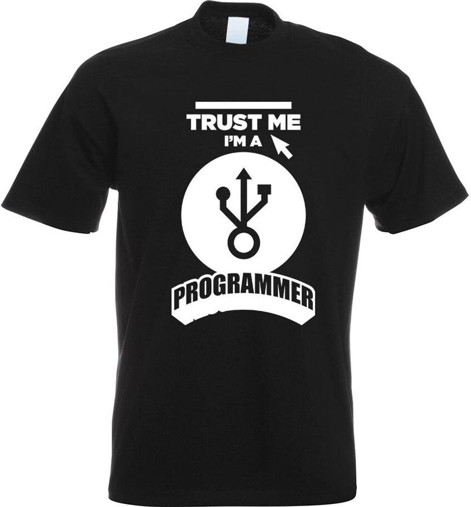Kiwistar - T-Shirt - schwarz - Trust me, im a Programmer Motiv Bedruckt Funshirt Design Print - mit Motiv Bedruckt - Funshirt Design - Sport - Frei...