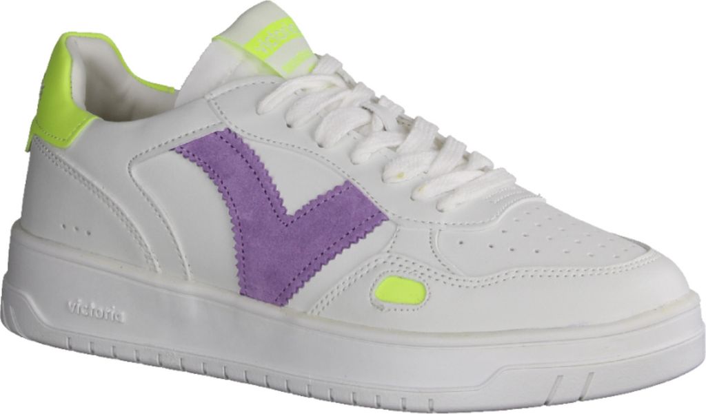Victoria Amarillo 257121 Damen Sneaker Leder, Weiß, Wechselfußbett - Damenschuhe Top Trends, Weiß, leder