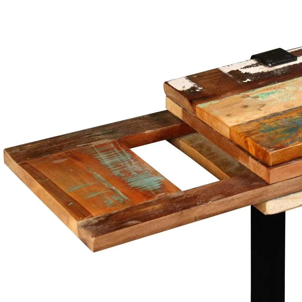 Console extensible en bois de récupération pour entrée et salon design