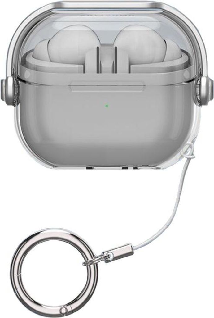 INF Schutzhülle für Samsung Galaxy Buds3/3 Pro - Transparent PC TPU Kopfhörerhülle Transparent+Schwarz