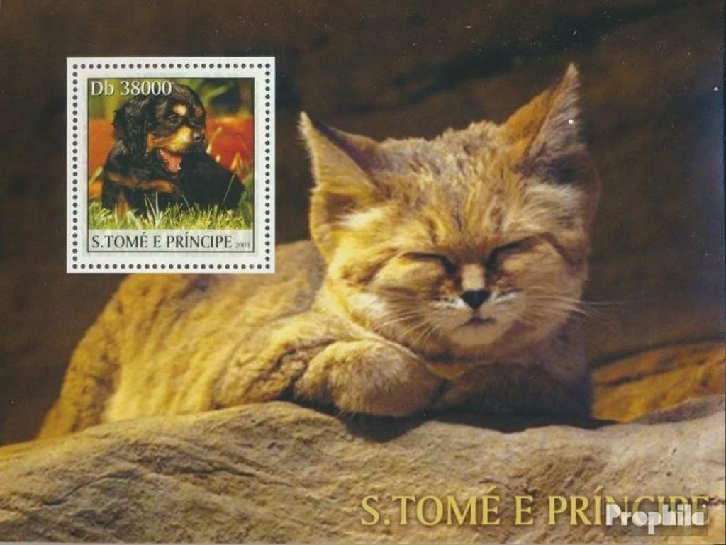 Briefmarken Sao Tome e Principe 2003 Mi Block443 (kompl.Ausg.) postfrisch Säugetiere