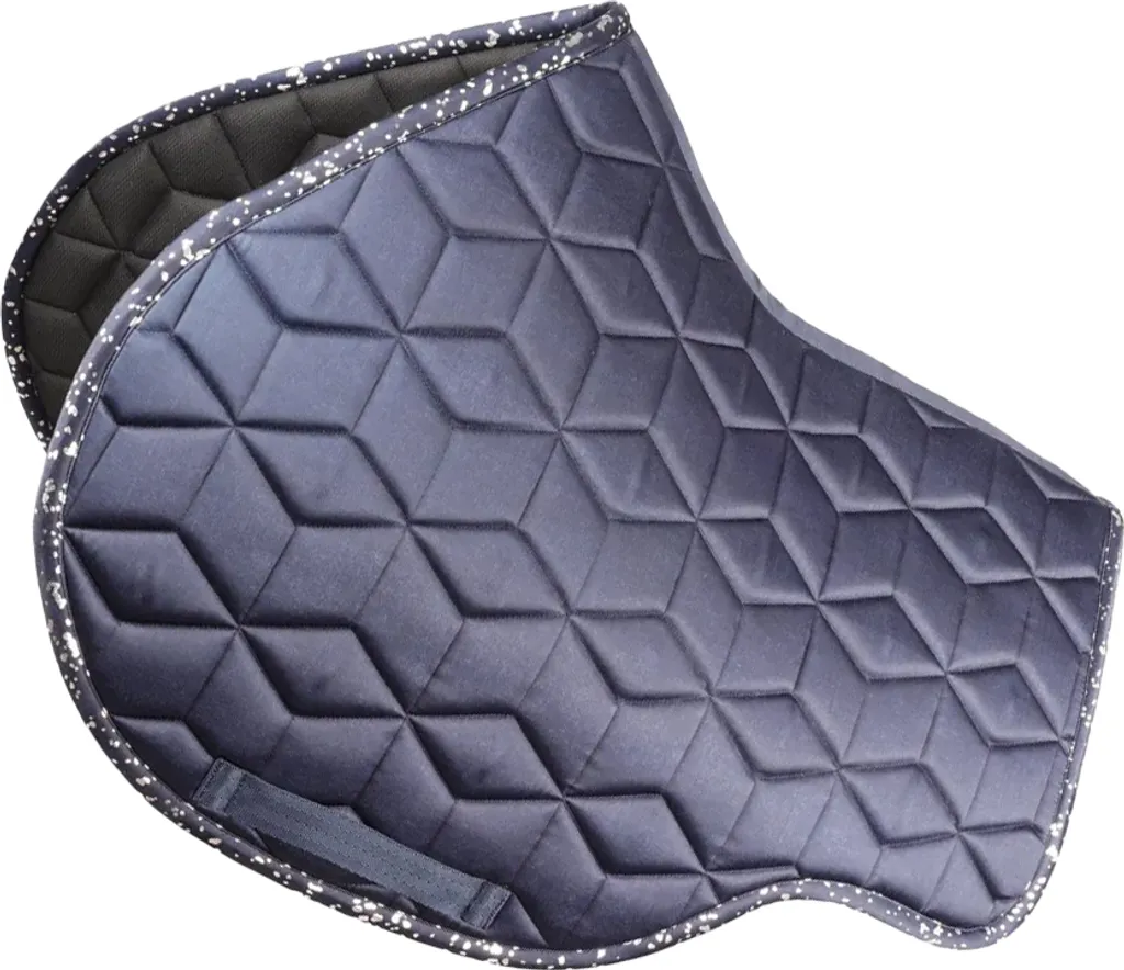 Tapis de selle Poney Hy Elevate Allure Navy Blue pour équitation