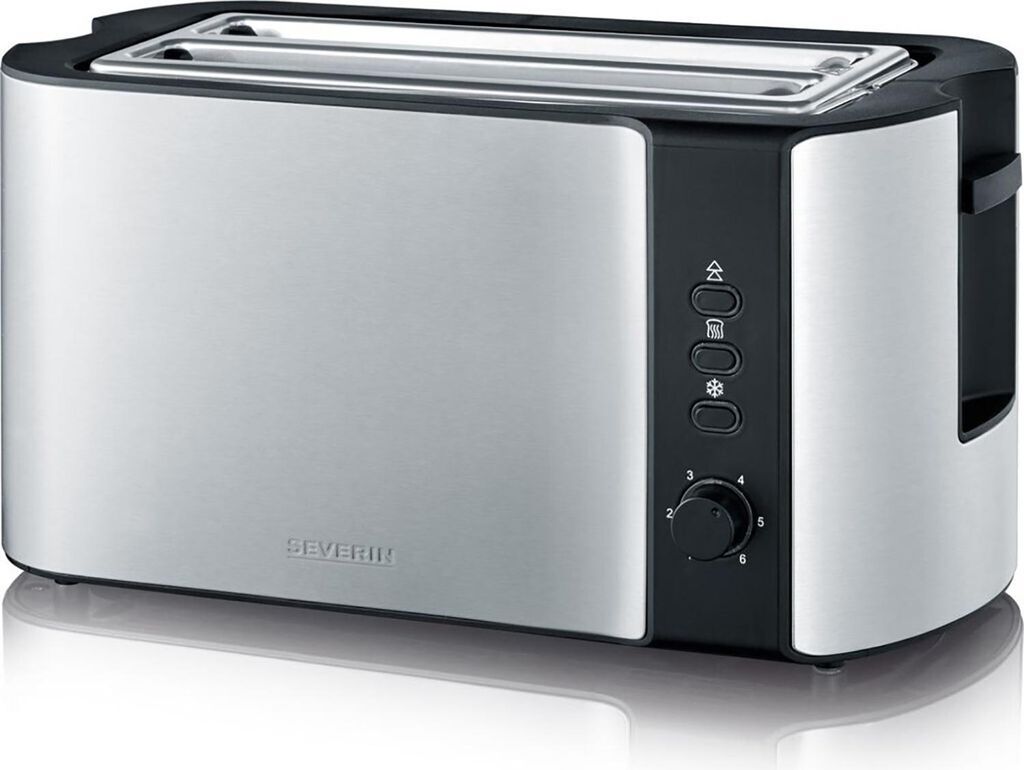 Severin AT 2590, 2 Scheibe(n), Schwarz, Silber, Edelstahl, Produktbild 