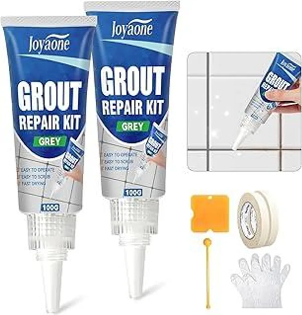 Stucco Epossidico Grigio 2x100g: Riparazione Fughe Piastrelle Professionale