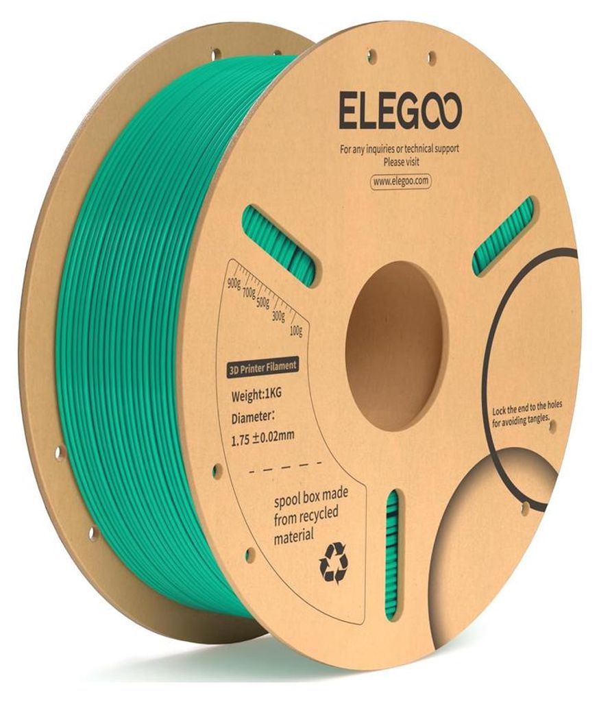 ELEGOO PLA+ -1.75mm-1KG-Cardboard Spool-Green Produktbild 