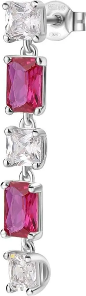 Boucles d'oreilles pendantes en argent Rubis FPR19 Fancy Passion chic
