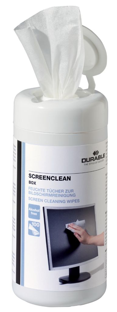 DURABLE Bildschirm Reinigungstücher SCREENCLEAN BOX 100 Produktbild 