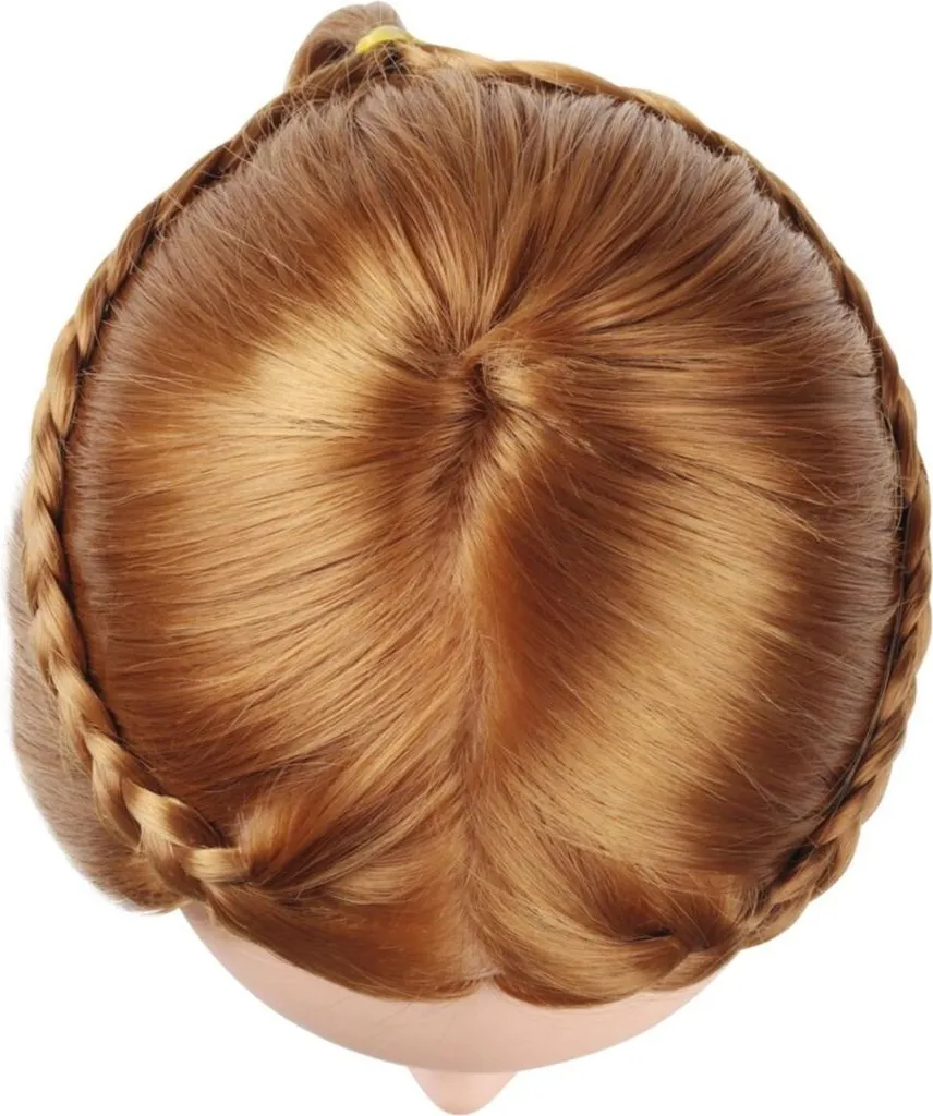 Apprendre la coiffure facilement : Tête d'exercice 70 cm avec support - 4