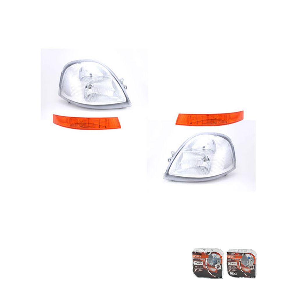 Scheinwerfer + Osram Night Breaker Laser passend für Renault Master II 03- + L R 8200163516 4405201 09121034 2606000QAJ 8200163518 4405203 0912 Johns