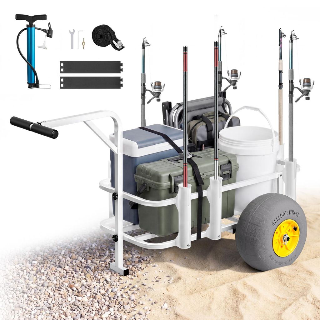 VEVOR Angelwagen Faltbar, 90,7kg Belastbarer Bollerwagen Produktbild 
