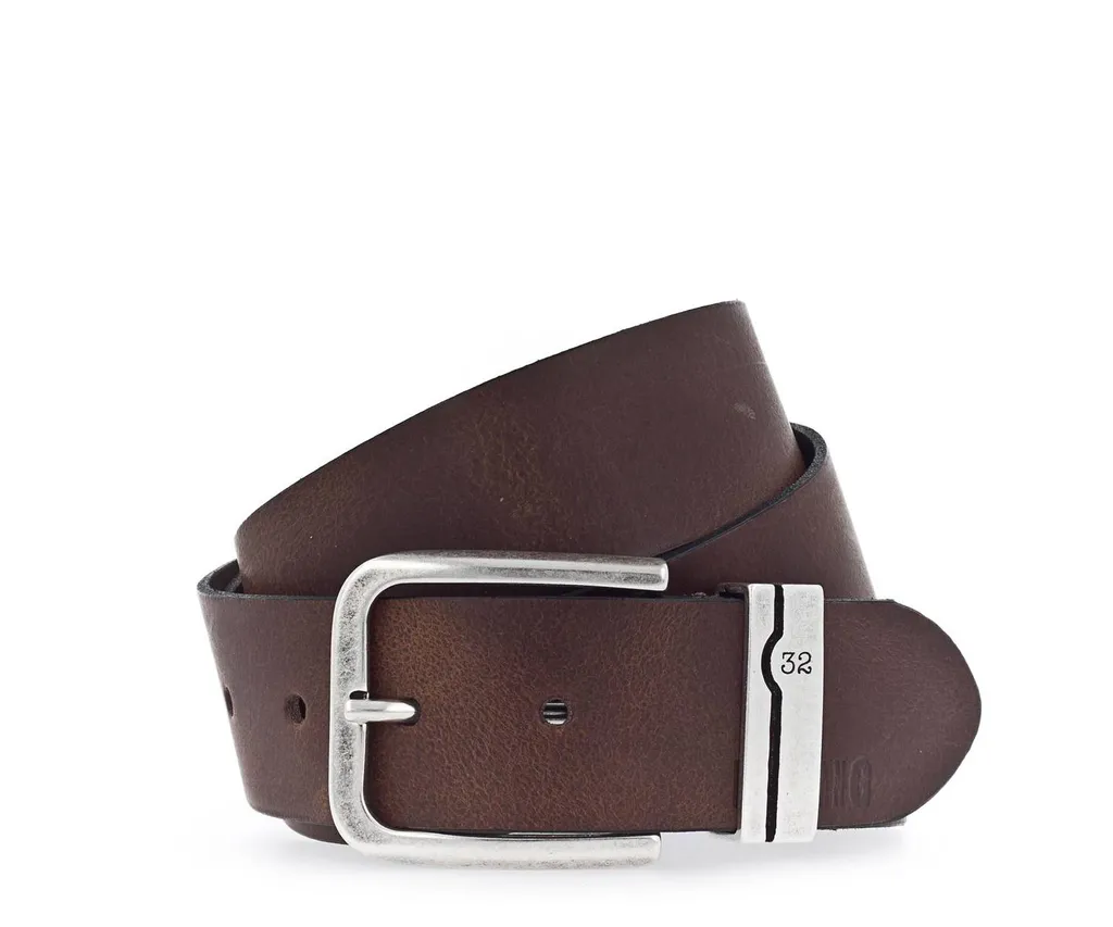 MUSTANG Pelle cintura Fashion Leather Belt W85 Baileys marrone