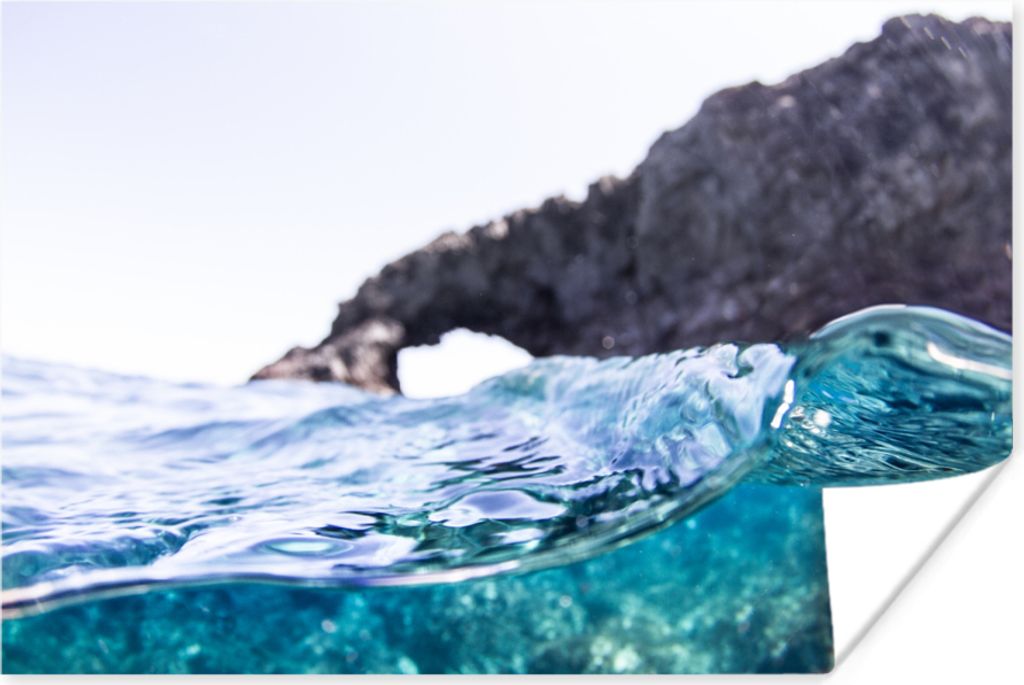 MuchoWow Poster Wasser - Golf - Meer 60x40 cm - Schlafzimmerdekoration