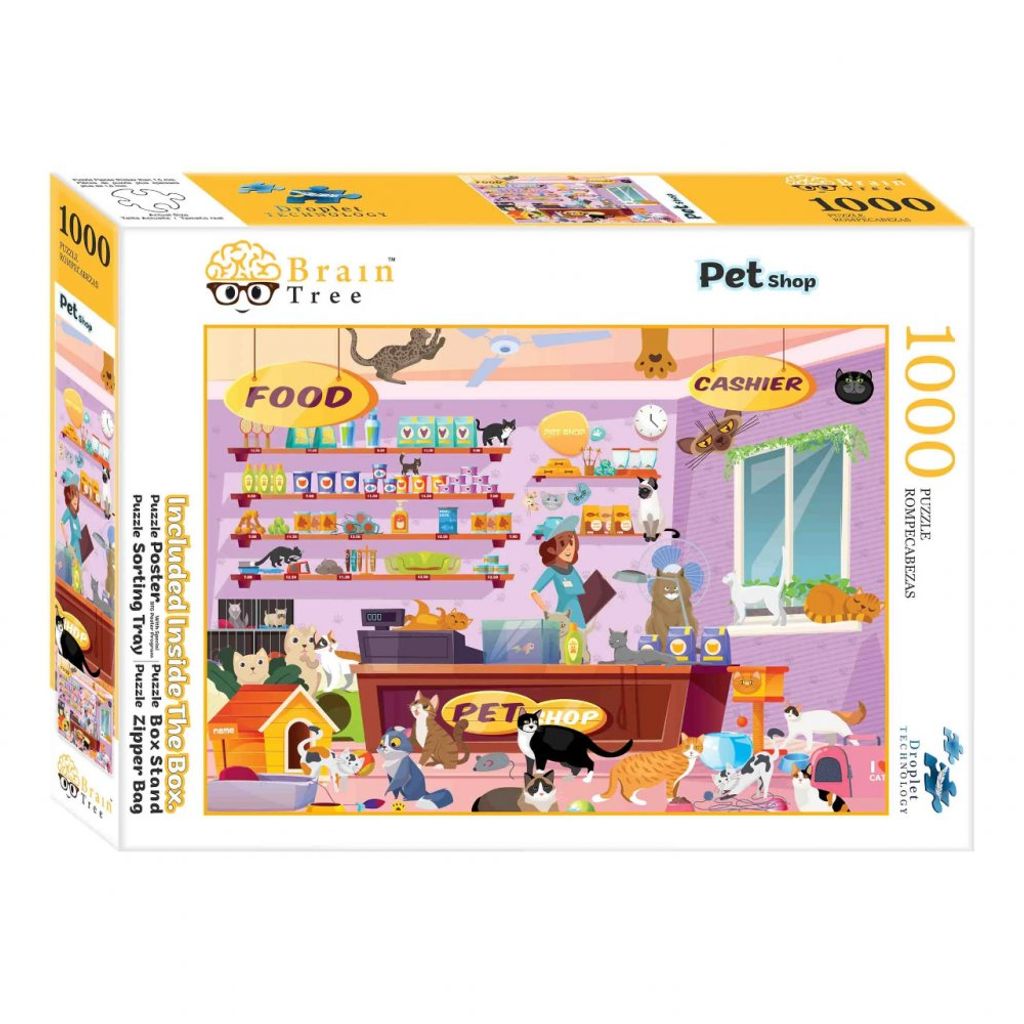 Brain Tree Puzzle Pet Shop 1000 Teile
