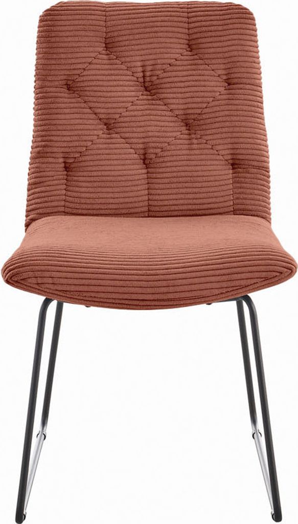 KAWOLA Stuhl NEW CHARME Esszimmerstuhl Cord rost