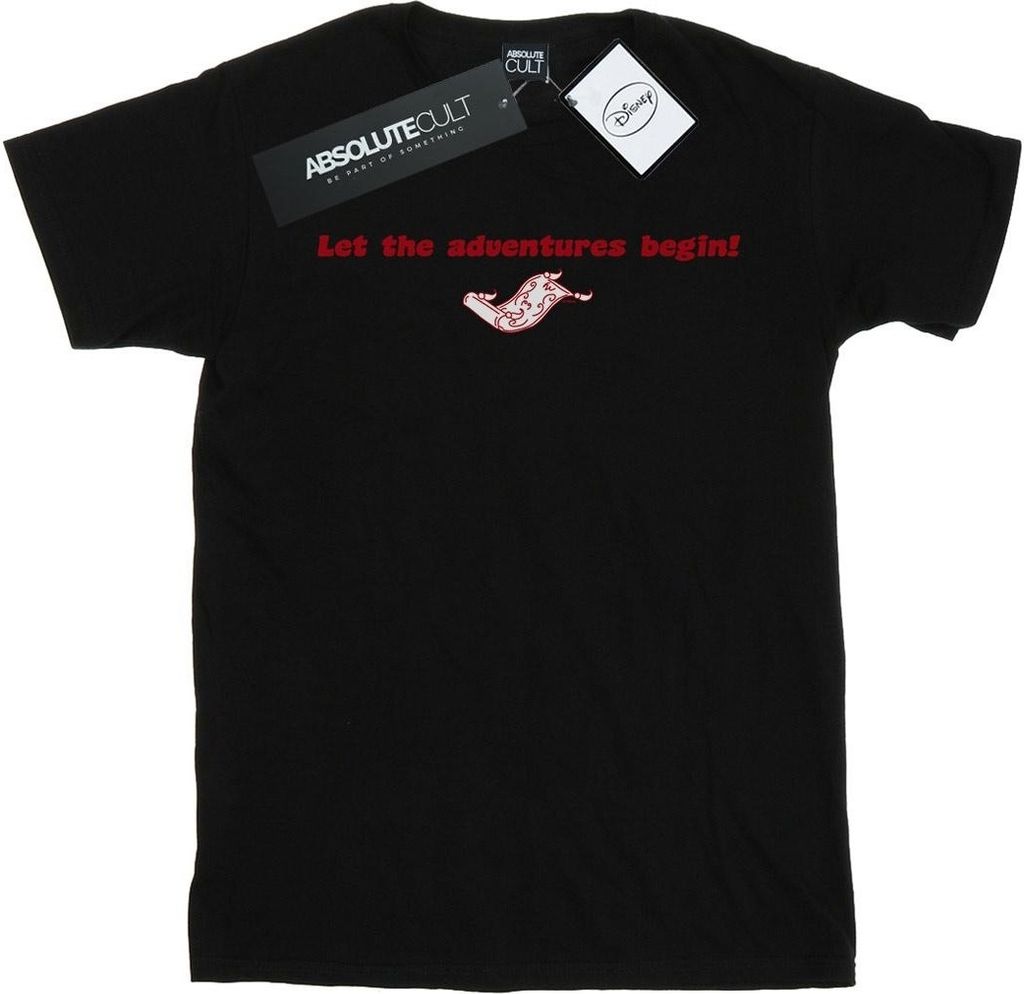 Disney - "Let The Adventures Begin" T-Shirt für Damen BI17313 (L) (Schwarz)