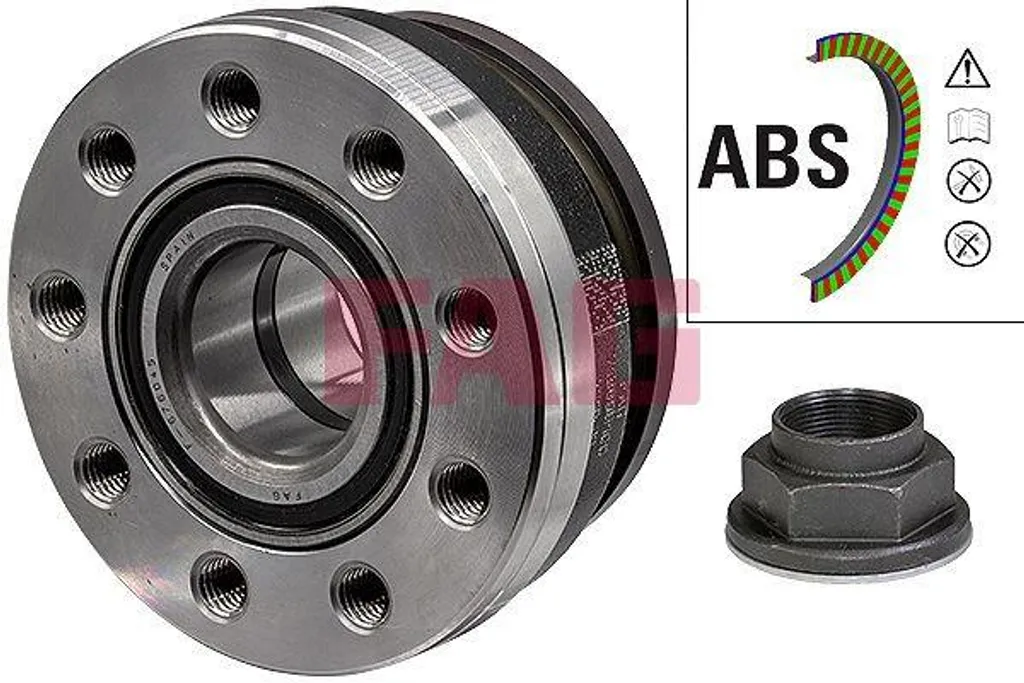 Kit Roulement de Roue Avant FAG 713 6981 00 pour IVECO Daily VI 123mm