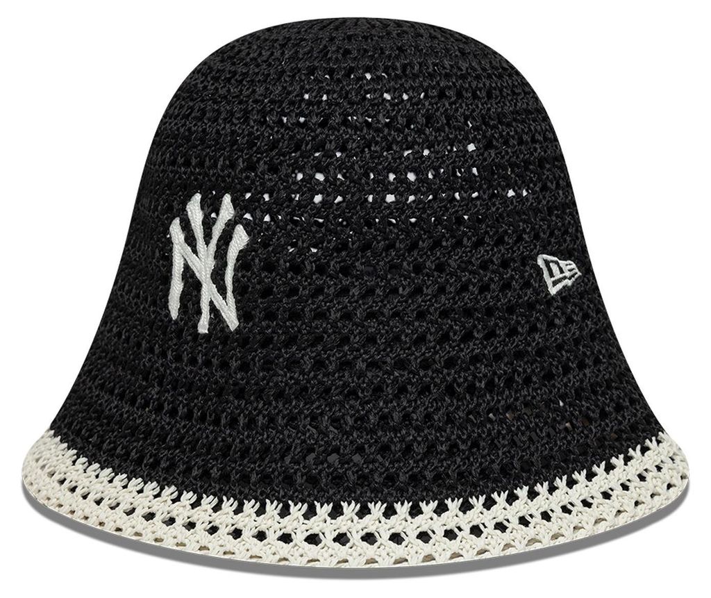 New Era Damen Bucket Hat - STRICK NY Yankees schwarz - M/L