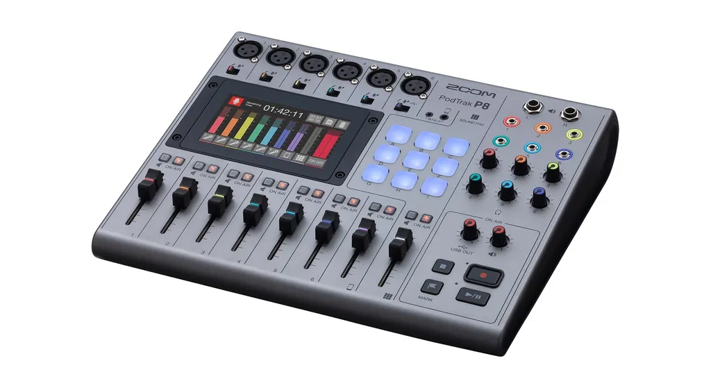 Console Mixage Zoom PodTrak P8 Idéale pour Multi-Intervenants et Streaming - 3