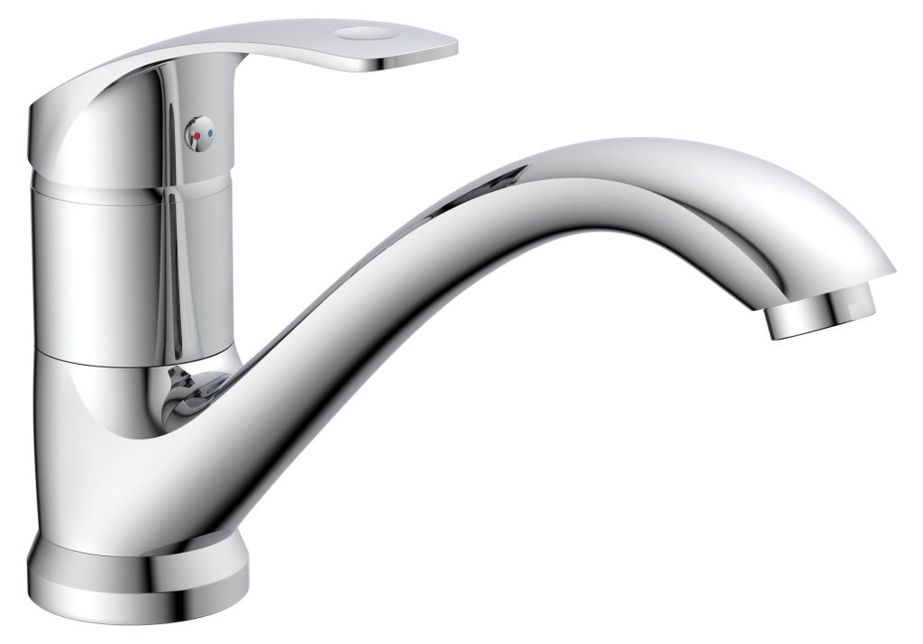 eisl Küchenarmatur RIMINI, 360° schwenkbarer Wasserhahn Küche, Mischbatterie Küche, Spültischarmatur in Chrom