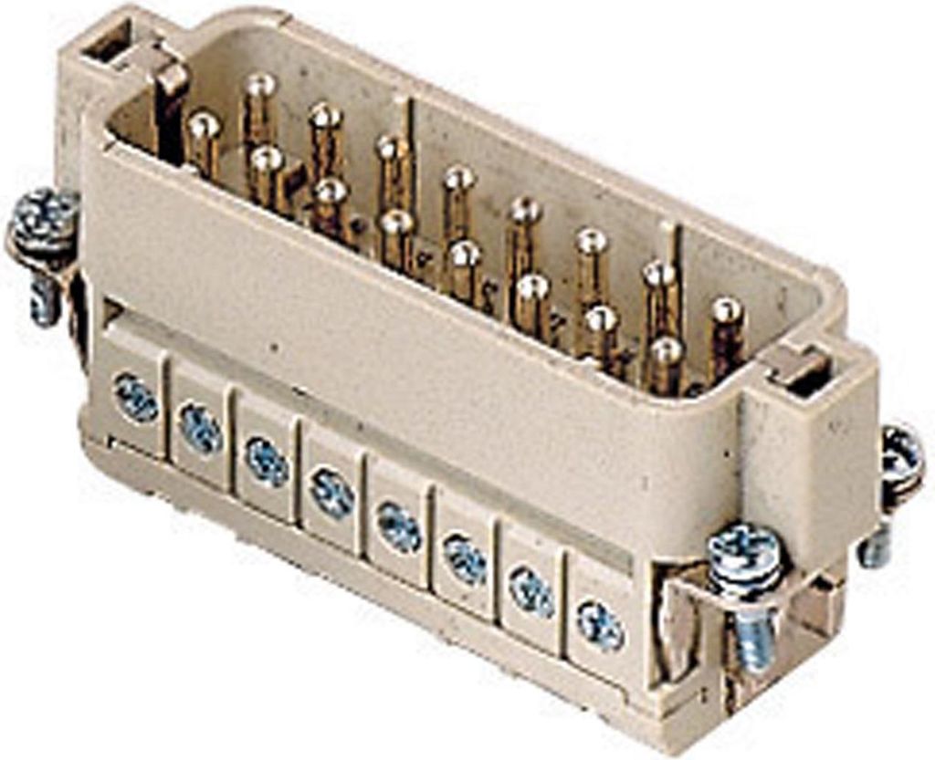 CDAM 16 X I.L.M.E. Ilme CDA Stifteinsatz (M) ohne Drahtschutz Schraubanschluss, 16-polig+PE 250V, 16A - 5 Stück