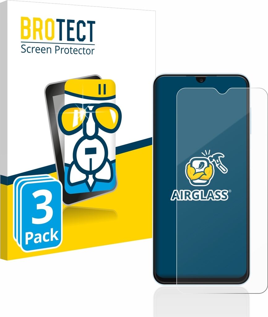 3x BROTECT Schutzglas für Samsung Galaxy A13 Schutzfolie Panzer Folie Glas Display Schutz klar